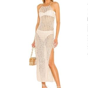 Cult Gaia Demi Knit Dress in Oatmeal